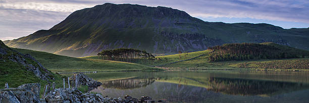 istock Panorama landscape stunning sunrise over lake in mountains 480248159