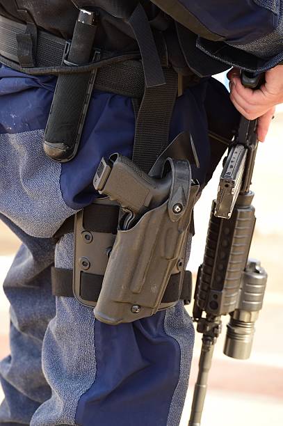 istock Police Officers with weapons 480249478