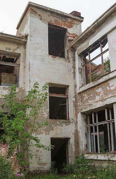 istock abandoned building overgrown with vegetation 480249732