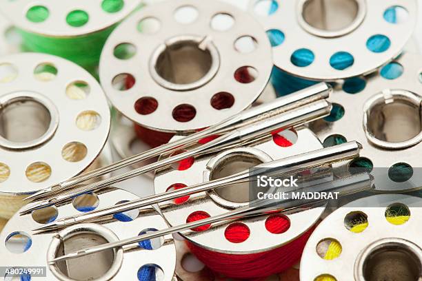 Sewing Accessories Stock Photo - Download Image Now - Equipment, Group Of Objects, Hobbies