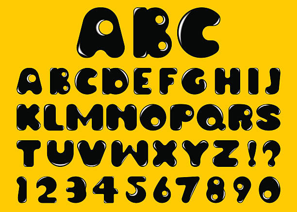 ilustraciones, imágenes clip art, dibujos animados e iconos de stock de alfabeto de burbujas - alphabet english culture paint typescript