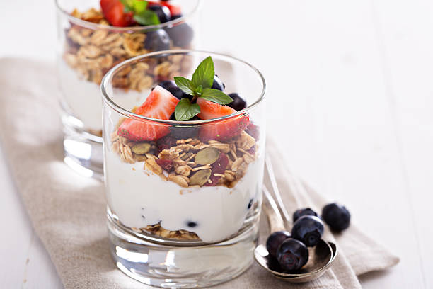 istock Breakfast parfait with homemade granola 480251636