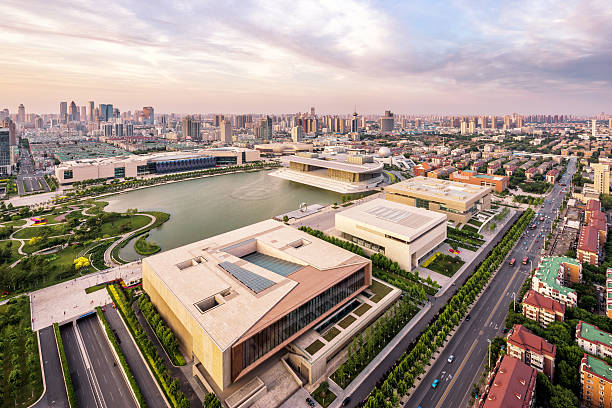 istock Panoramic skyline and modern buildings of tianjin 480254706