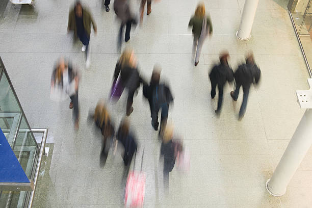 istock Blur Movement people in Rush Hour train station, London, UK 480255721