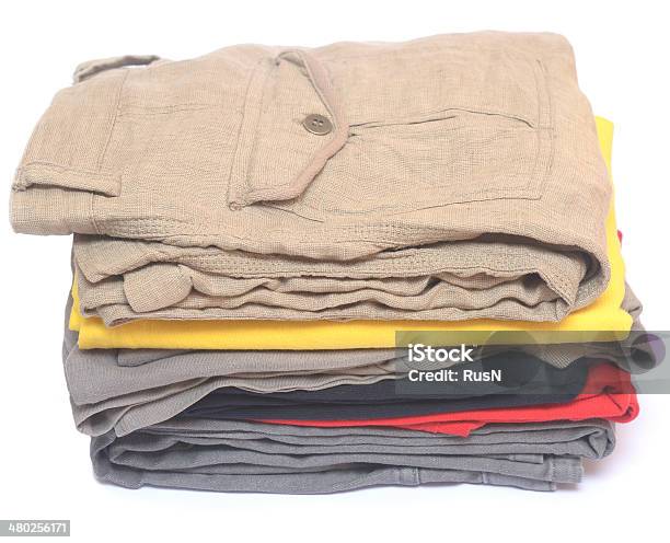 Clothes Stock Photo - Download Image Now - Basket, Blue, Business