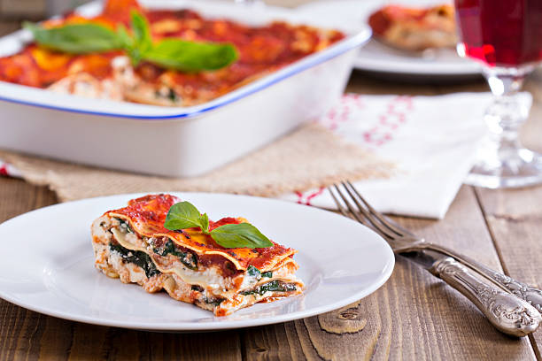 istock Vegan lasagna with tofu 480256461