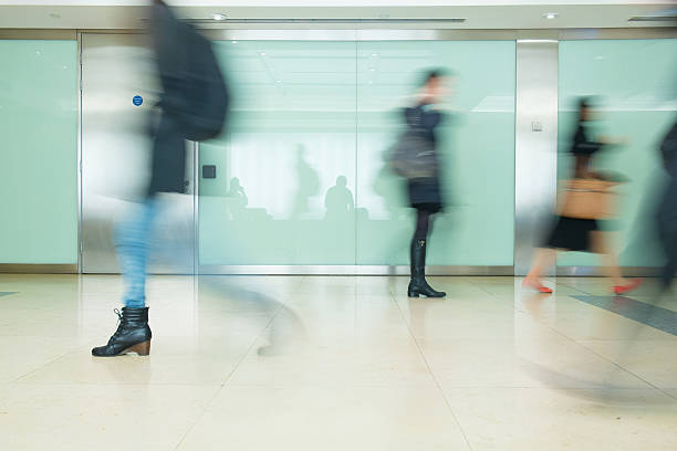 istock Blur Movement people in Rush Hour train station, London, UK 480256793