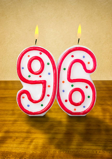 istock Burning birthday candles number 96 480259134