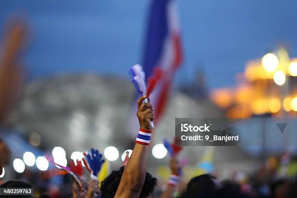 Protesta Governo In Tailandia - Fotografie stock e altre immagini di Conflittualità - Conflittualità, Mass Media, Ambientazione esterna