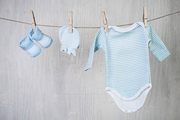 istock Baby goods hanging on the clothesline 480262780