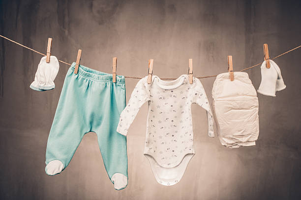 istock Clothes of a little baby 480262820