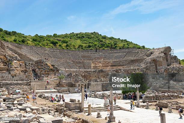 Amphitheater Of Ephesus Stock Photo - Download Image Now - Ephesus, Mosaic, Stage Theater