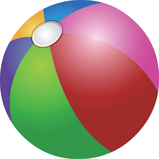 Colorful Beach Ball Stock Illustration - Download Image Now - Beach Ball,  2015, Aquatic Sport - iStock