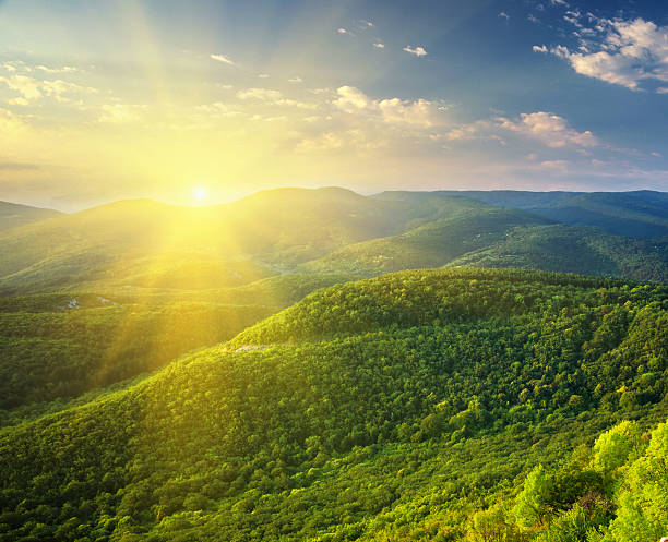 istock Sunny morning in mountain. 480268638