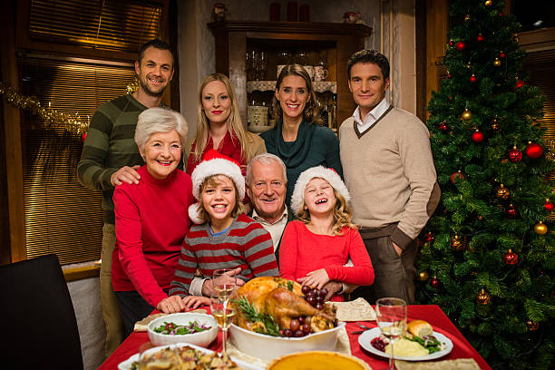 istock Family at Christmas dinner, portrait 480268642