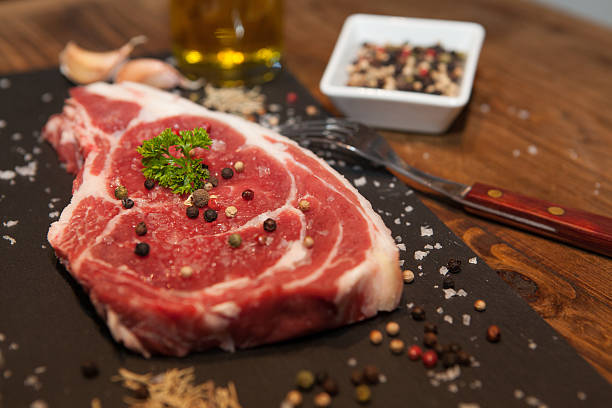 Freash meat piece stock photo