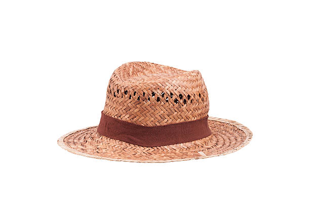 istock Beautiful straw hat isolated on a white background. 480273018