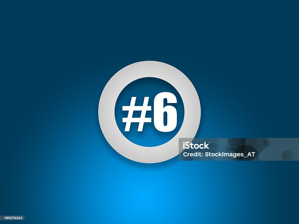 Number 6 Gradient Number 6 On Gradient Background Stock Illustration - Download Image Now ...