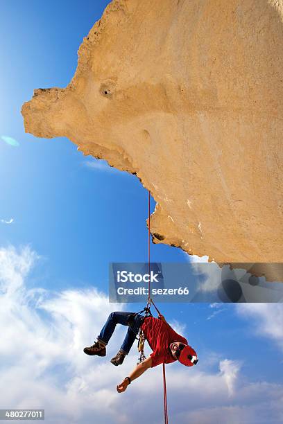 Climbing A Mountain Stock Photo - Download Image Now - Achievement, Active Lifestyle, Activity
