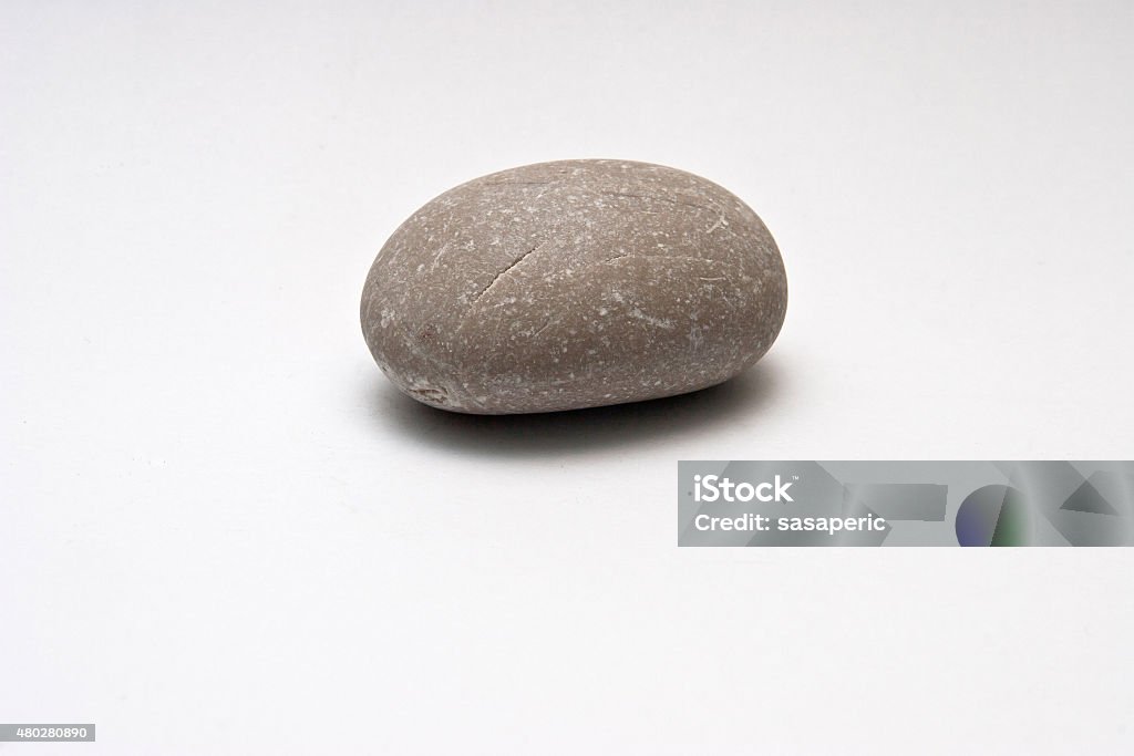 Decorative stone isolated on white studio background - macro Decorative stone isolated on white studio background - macro shot, shallow depth of field 2015 Stock Photo