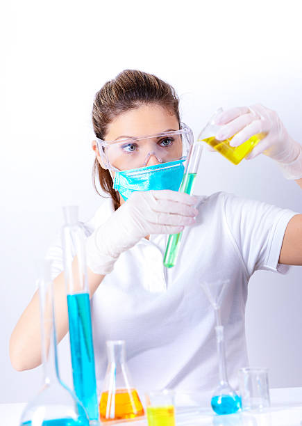 istock Young pharmaceutical PhD scientist experimenting in laboratory with chemical solutions 480283635