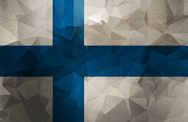 istock finland grunge flag. Vintage and retro style. 480286418