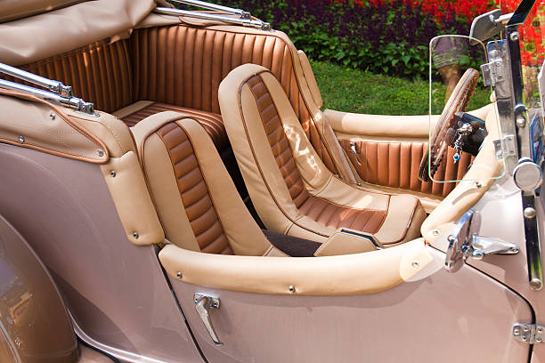 istock Details of vintage classic car 480288902