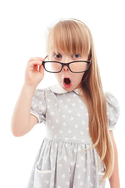 istock Pleasant little girl wearing glasses 480288926