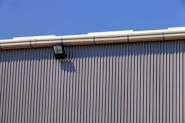 istock Aluminum facade on industrial building 480289576