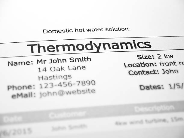 Thermodynamics stock photo