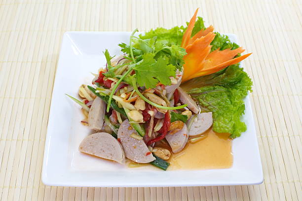istock fermented pork in spicy sauce salad with vegetable 480290181