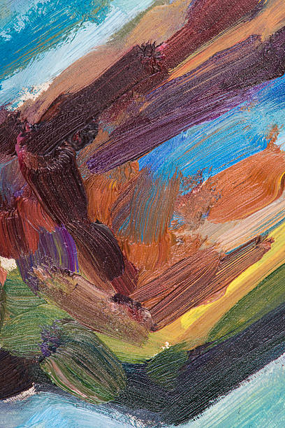 istock Oil painting on canvas. Abstract brushstroke colorful background. 480290633