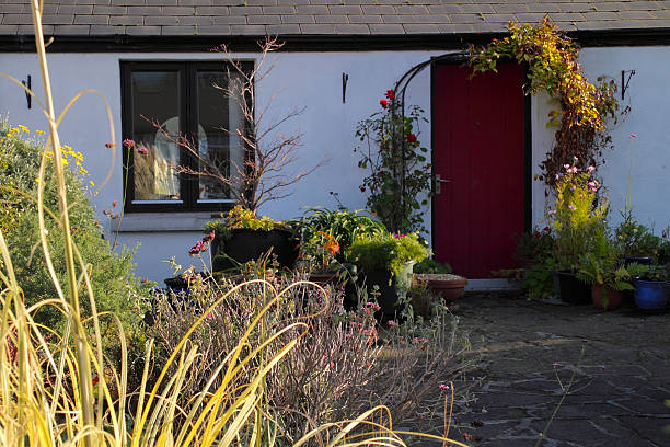 アイルランドコテージ-ii - republic of ireland irish culture cottage door ストックフォトと画像