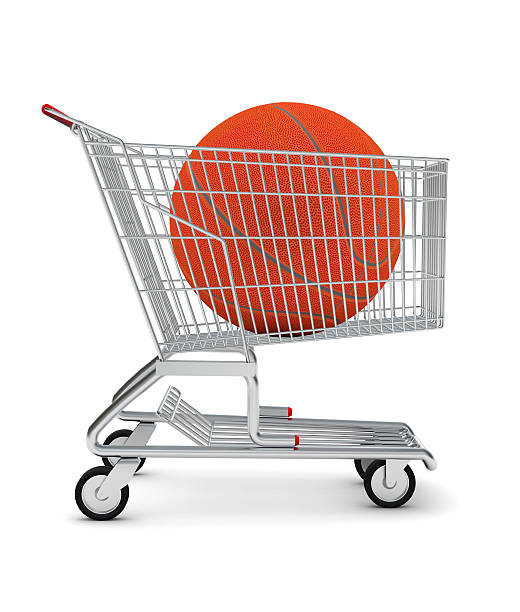 istock Basketball in shopping cart 480294674