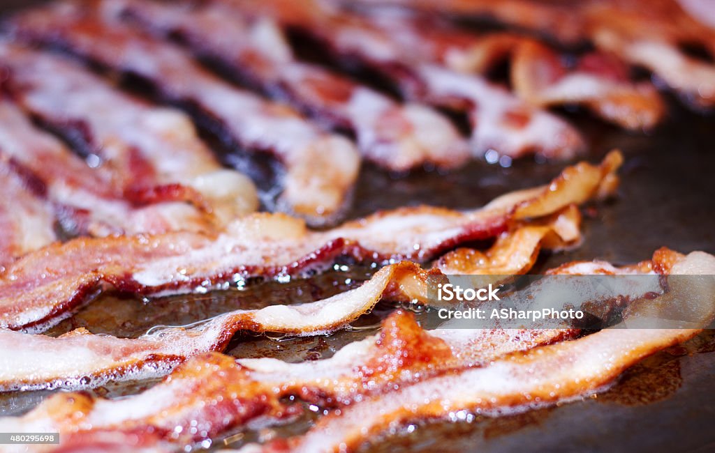 Bacon on a grill - Royalty-free Beykin Stok görsel