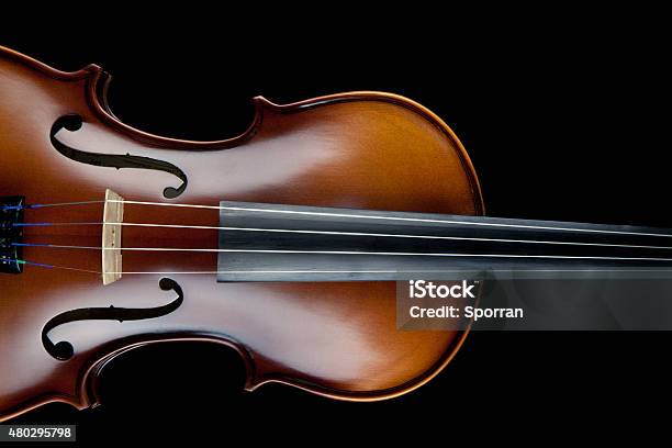 Violin Black Background Stock Photo - Download Image Now - Chamber Music, 2015, Acoustic Music