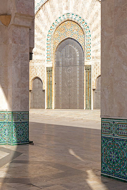 istock Oriental decorated gate, Hassan II mosque, Morocco 480297741