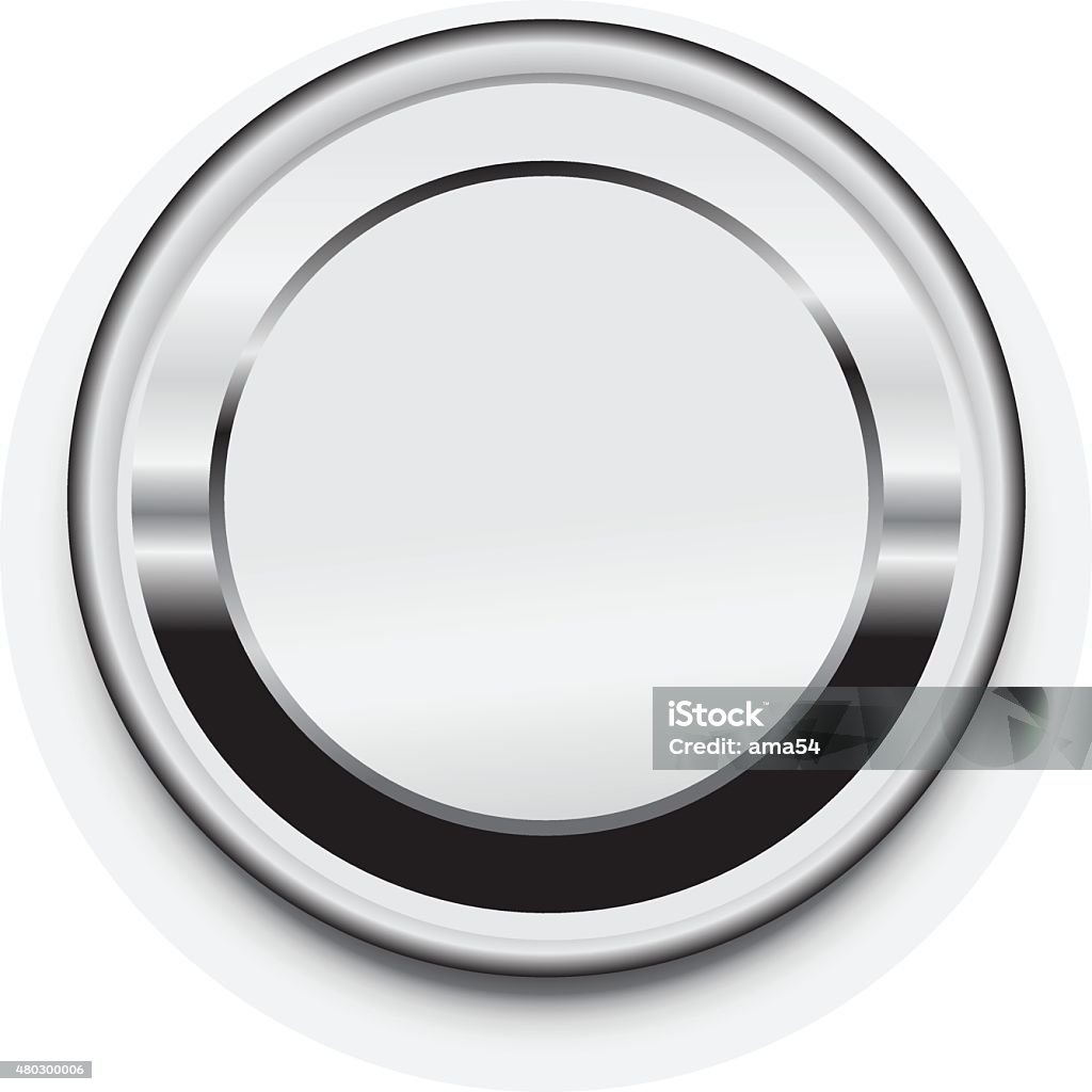 Frame For Button Metal Blank Button Frame Vector Design Elemet Stock Illustration ...