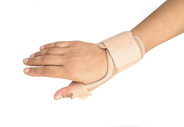 istock Thumb finger wrapped in an bandage 480300368