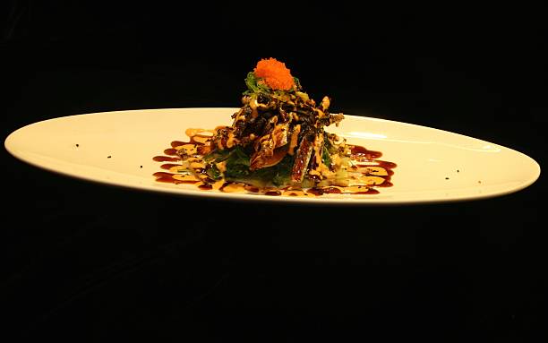 istock Salmon Skin Salad 480302854