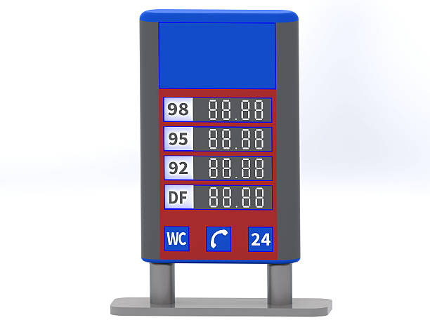 istock Stella billboard gas station with gasoline prices 480304666