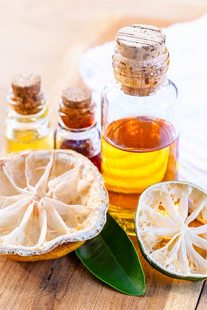 istock Essential aroma oil with lemon and lime . 480305734