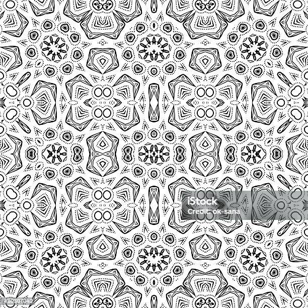 Abstract Seamless Outline Pattern Stock Illustration - Download Image ...