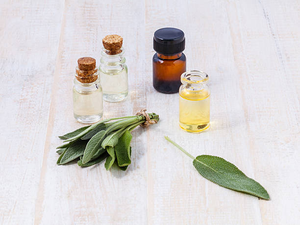 istock Natural Spa Ingredients  sage essential oil for aromatherapy. 480310012