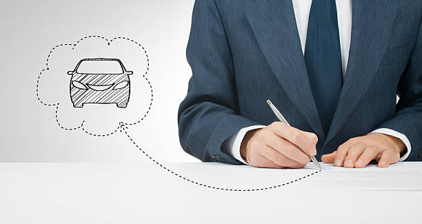 signo seguro de coche - underwriting fotografías e imágenes de stock