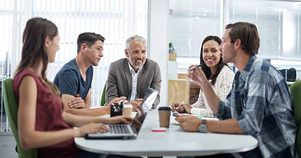 istock They like what he's saying 480311220