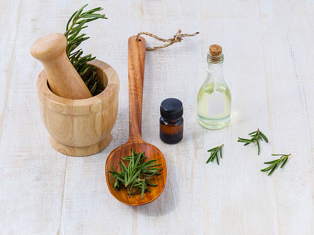 istock Natural Spa Ingredients  rosemary essential oil for aromatherapy 480311400