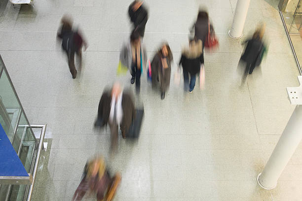 istock Blur Movement people in Rush Hour train station, London, UK 480312061