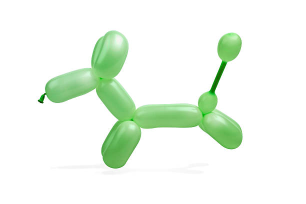 zabawkarski pies szczenię balonu - balloon twisted shape animal zdjęcia i obrazy z banku zdjęć