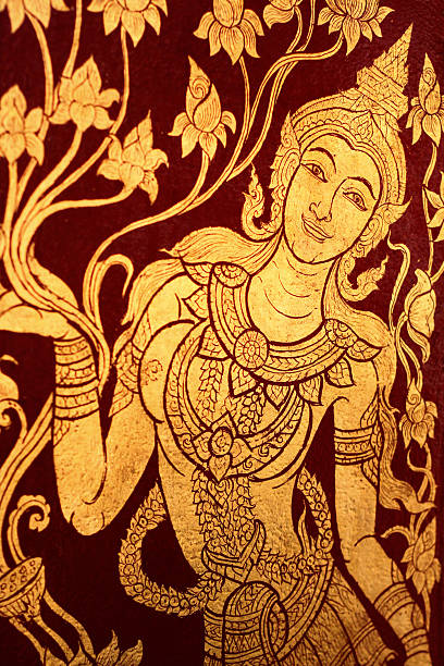 istock Thai style lady picture for restroom 480314004